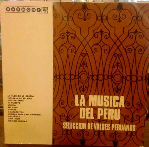 Various - La Musica Del Peru · Seleccion De Valses Peruanos - VG LP Record 1970 Harmony CBS Argentina Vinyl - Latin / Folk - Shuga Records