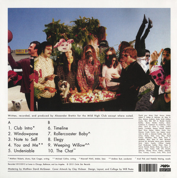 Mild High Club - Timeline - VG+ LP Record 2015 Circle Star USA Original Press Vinyl - Indie Rock / Soft Rock / Psychedelic - Shuga Records
