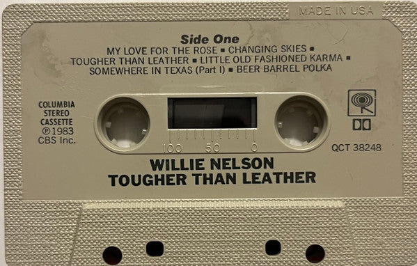 Willie Nelson - Tougher Than Leather - VG+ Cassette 1983 Columbia USA Tape - Country - Shuga Records