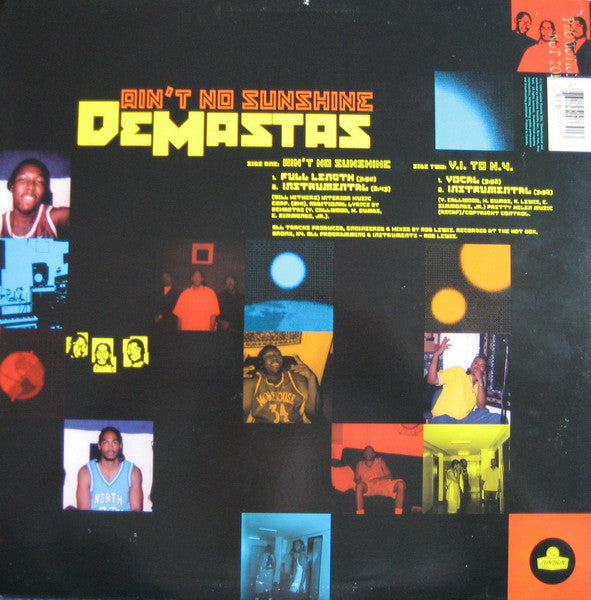 Demastas - Ain't No Sunshine / V.I. To N.Y. - New 12" Single Record 1998 London USA Vinyl - Hip Hop - Shuga Records