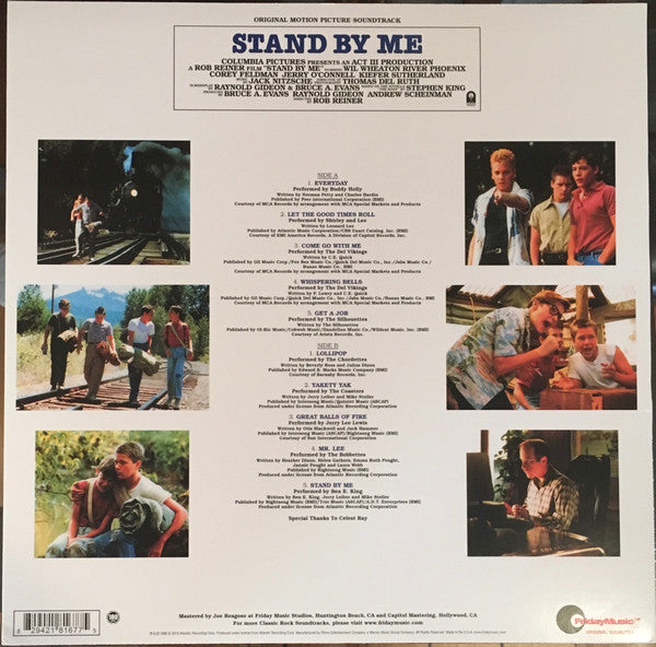 Various - Stand By Me Original Motion Picture (1986) - Mint- LP Record 2015 Friday Music 180 gram Black Vinyl - Soundtrack - Shuga Records