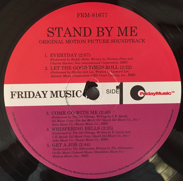 Various - Stand By Me Original Motion Picture (1986) - Mint- LP Record 2015 Friday Music 180 gram Black Vinyl - Soundtrack - Shuga Records