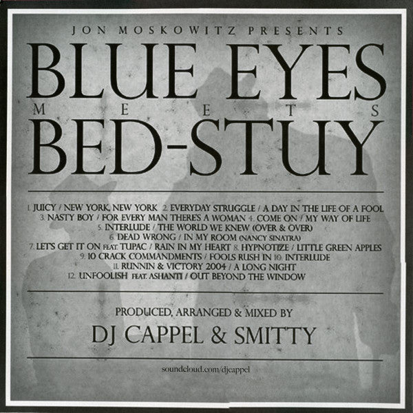 Jon Moskowitz / Notorious B.I.G. / Frank Sinatra - Presents Blue Eyes Meets Bed-Stuy - VG+ 2 LP Record 2015 USA Black Vinyl - Hip Hop / Mashup - Shuga Records