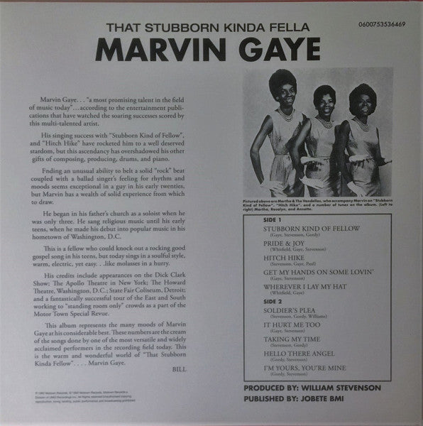 Marvin Gaye - That Stubborn Kinda Fellow (1963) - New LP Record 2015 Motown Tamla 180 gram Vinyl - soul - Shuga Records