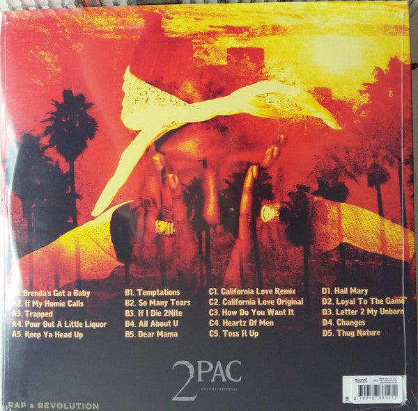 2Pac - Rap & Revolution (Instrumentals) - VG+ 2 LP Record 2015 Cutting Deep Spain Unofficial Vinyl -  Hip Hip / Instrumental - Shuga Records