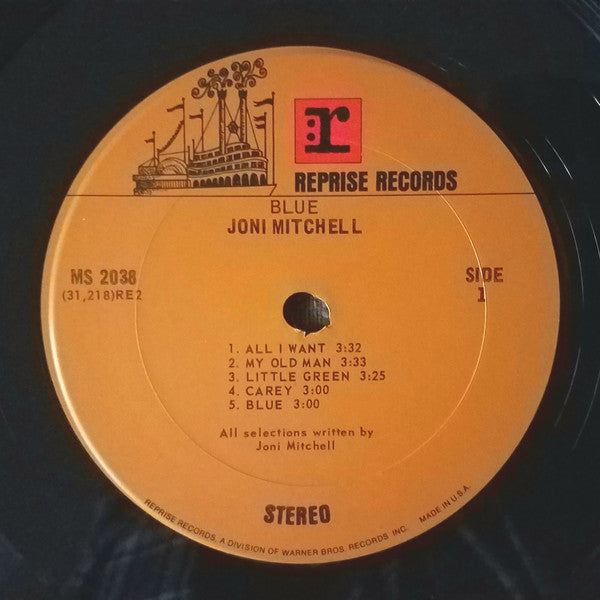Joni Mitchell - Blue - VG+ LP Record 1971 Reprise USA Original Terre Haute Vinyl - Soft Rock / Folk Rock - Shuga Records
