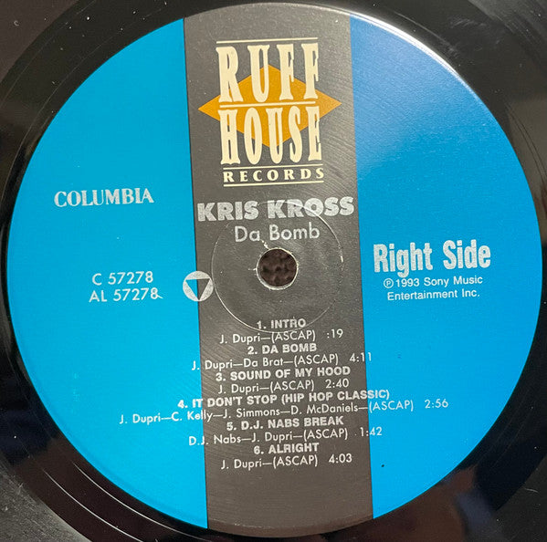 Kris Kross - Da Bomb - New LP Record 1993 Ruffhouse Columbia USA Original Vinyl - Hip Hop / G-Funk - Shuga Records