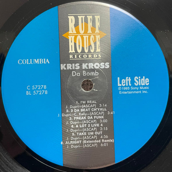Kris Kross - Da Bomb - New LP Record 1993 Ruffhouse Columbia USA Original Vinyl - Hip Hop / G-Funk - Shuga Records