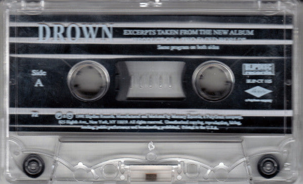 Drown - Excerpts Taken From The New Album "Product Of A Two Faced World" - Mint- Cassette 1998 Slipdisc Promo Tape - Industrial / Hard Rock - Shuga Records