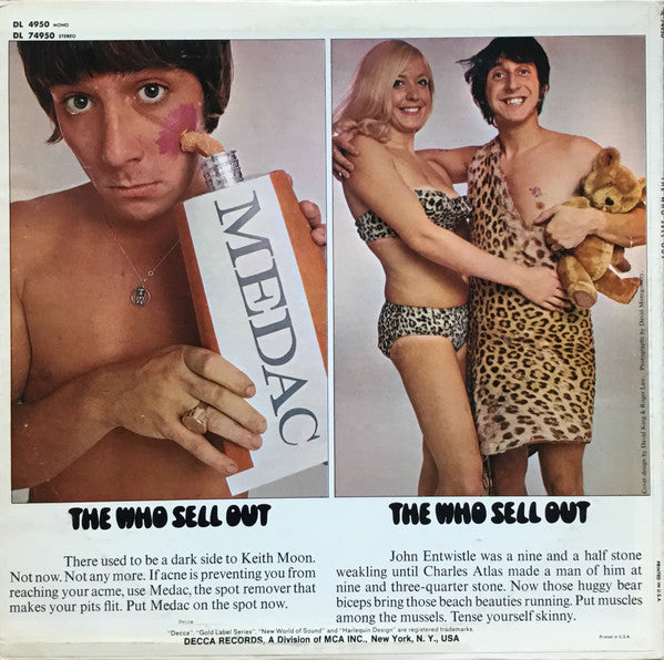 The Who - The Who Sell Out(1967) - VG+ LP Record 1971 Decca USA Vinyl - Psychedelic Rock - Shuga Records