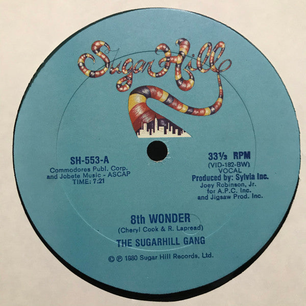 The Sugarhill Gang - 8th Wonder - VG+ 12" Single Record 1980 Sugar Hill Original Vinyl - Disco - Shuga Records