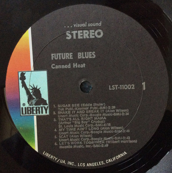 Canned Heat - Future Blues - Mint- LP Record 1970 Liberty USA Original Vinyl - Blues Rock / Psychedelic Rock - Shuga Records