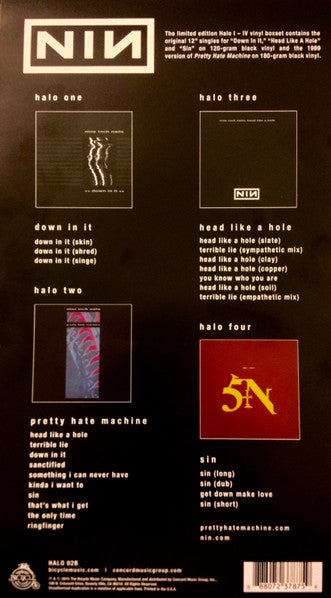 Nine Inch Nails – Halo I-IV - New 4 LP Box Set Record Store Day Black Friday 2015 The Bicycle Music Company RSD Vinyl - Rock / Industrial - Shuga Records