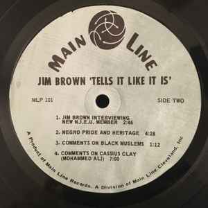 Jim Brown – Jim Brown Tells It Like It Is! - VG+ (no og cover) LP Record 1967 Main Line USA Vinyl - Speech
