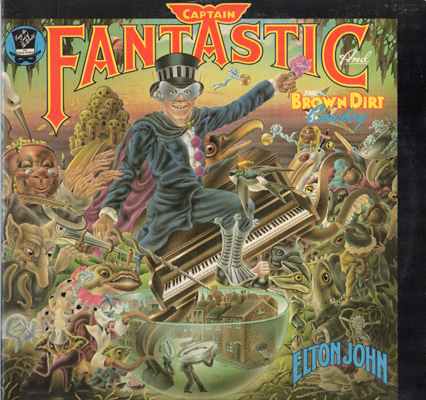 Elton John - Captain Fantastic And The Brown Dirt Cowboy - VG+ LP Record 1975 MCA USA Vinyl & 2 Books - Pop Rock / Classic Rock - Shuga Records