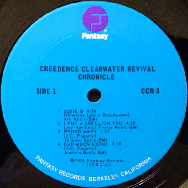 Creedence Clearwater Revival Featuring John Fogerty ‎– Chronicle - The 20 Greatest Hits - Mint-2 LP Record 1976 Fantasy USA Vinyl - Classic Rock / Blues Rock - Shuga Records