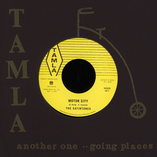The Satintones ‎– Going To The Hop / Motor City (1959) - New 7" Single Record 2015 Third Man Tamla Vinyl - Soul / Funk