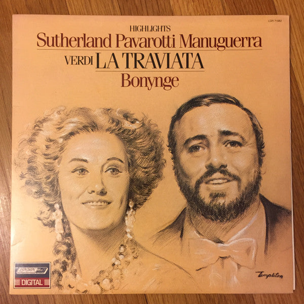 Bonynge - Sutherland, Pavarotti, Manuguerra Verdi - Highlights La Traviata - New LP Record 1981 London USA Vinyl - Classical / Opera - Shuga Records