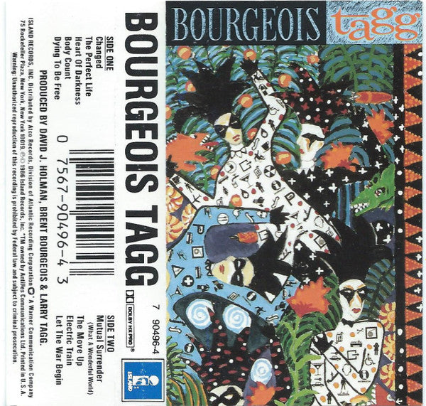 Bourgeois Tagg - Bourgeois Tagg - Used Cassette 1986 Island Tape - Pop - Shuga Records