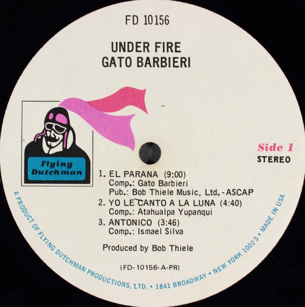 Gato Barbieri - Under Fire - Mint- LP Record 1973 Flying Dutchman USA Vinyl - Jazz / Afro-Cuban Jazz / Fusion - Shuga Records