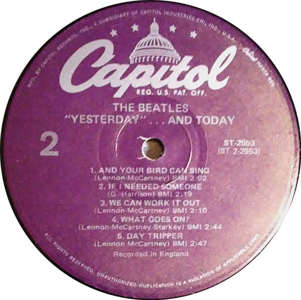 The Beatles - Yesterday And Today (1966) - VG+ LP Record 1978 Capitol USA Purple Label Vinyl - Pop Rock / Psychedelic Rock - Shuga Records
