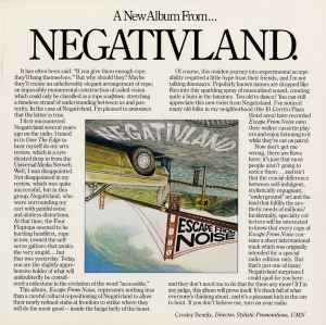 Negativland - Escape From Noise - New LP Record 1987 SST Vinyl & Sticker - Abstract / Plunderphonics / Experimental - Shuga Records