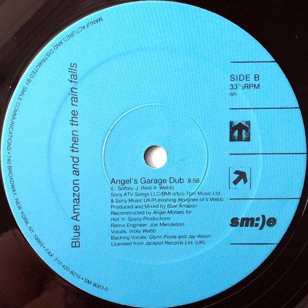 Blue Amazon - And Then The Rain Falls - VG+ 2x 12" Single Record 1997 Sm:)e Communications USA Vinyl - Trance / Garage House / Drum n Bass / Ambient - Shuga Records
