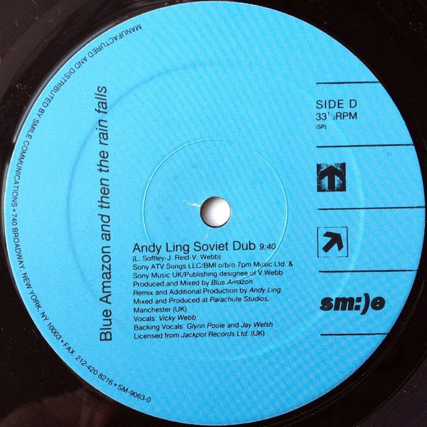 Blue Amazon - And Then The Rain Falls - VG+ 2x 12" Single Record 1997 Sm:)e Communications USA Vinyl - Trance / Garage House / Drum n Bass / Ambient - Shuga Records