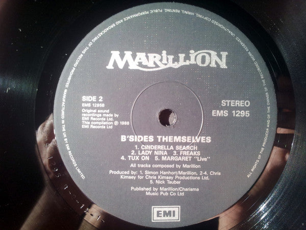 Marillion - B'Sides Themselves - Mint- LP Record 1988 EMI UK Vinyl - Art Rock / Prog Rock