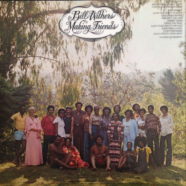 Bill Withers - Making Music - VG+ 1975 Columbia USA Original Vinyl, Insert, Inner & Hype Sticker - Soul / Funk - Shuga Records