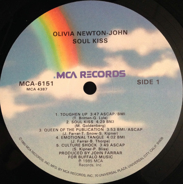 Olivia Newton-John - Soul Kiss - Mint- LP Record 1985 MCA USA Vinyl - Pop Rock / Synth-pop - Shuga Records