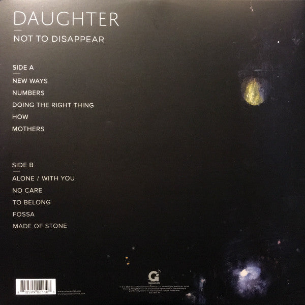 Daughter - Not To Disappear - Mint- LP Record 2016 Glassnote USA 180 gram Vinyl - Alternative  Rock - Shuga Records