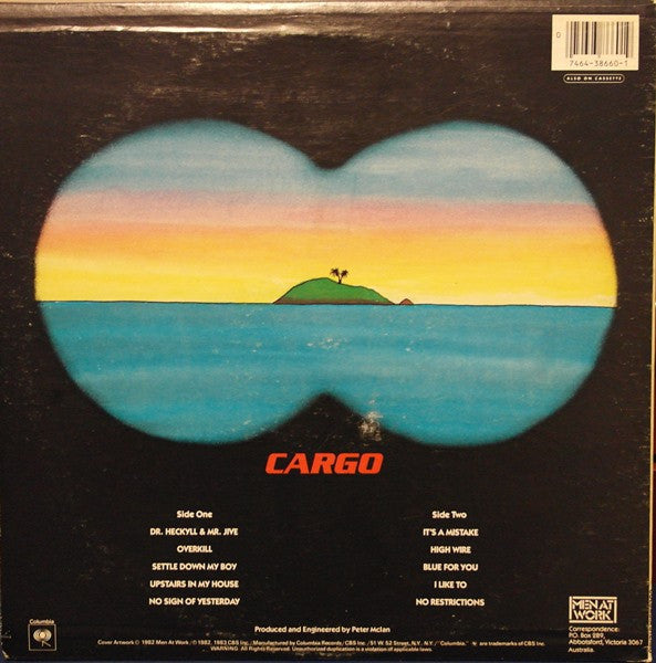 Men At Work - Cargo - VG+ LP Record 1982 Columbia USA Vinyl - Pop Rock / New Wave - Shuga Records