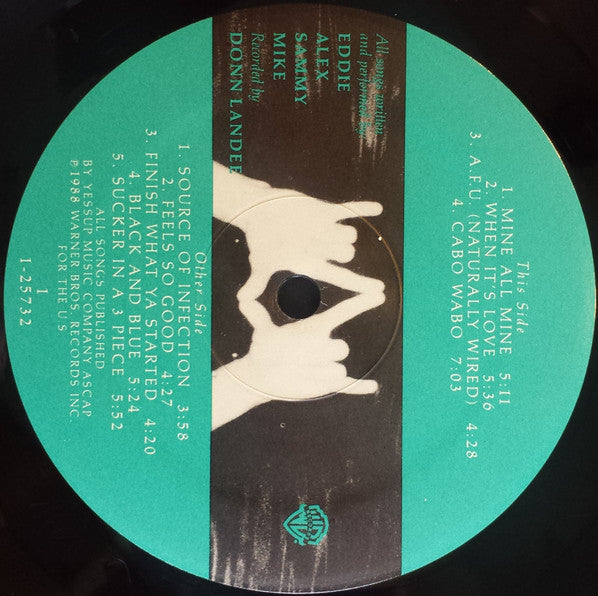 Van Halen - OU812 - VG+ LP Record 1988 Warner USA Original Vinyl In Shrink w/Hype Sticker - Pop Rock / Hard Rock - Shuga Records