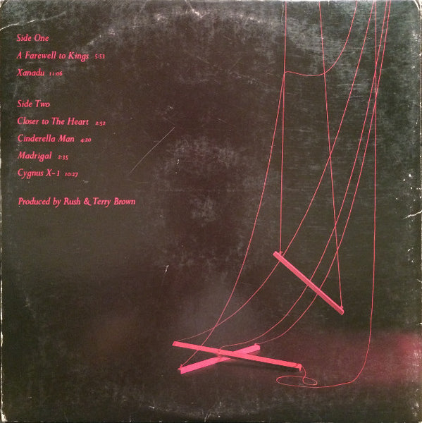 Rush ‎– A Farewell To Kings - VG LP Record 1977 Mercury USA Vinyl - Hard Rock / Prog Rock - Shuga Records