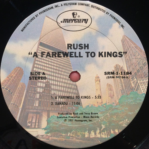 Rush ‎– A Farewell To Kings - VG LP Record 1977 Mercury USA Vinyl - Hard Rock / Prog Rock