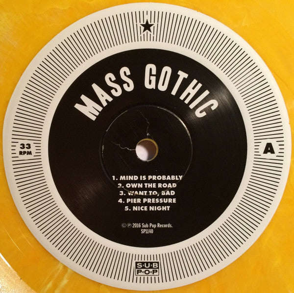 Mass Gothic - Mass Gothic - Mint- LP Record Sub Pop Loser Edition Creamsicle Vinyl, Poster & Download - Indie Rock - Shuga Records
