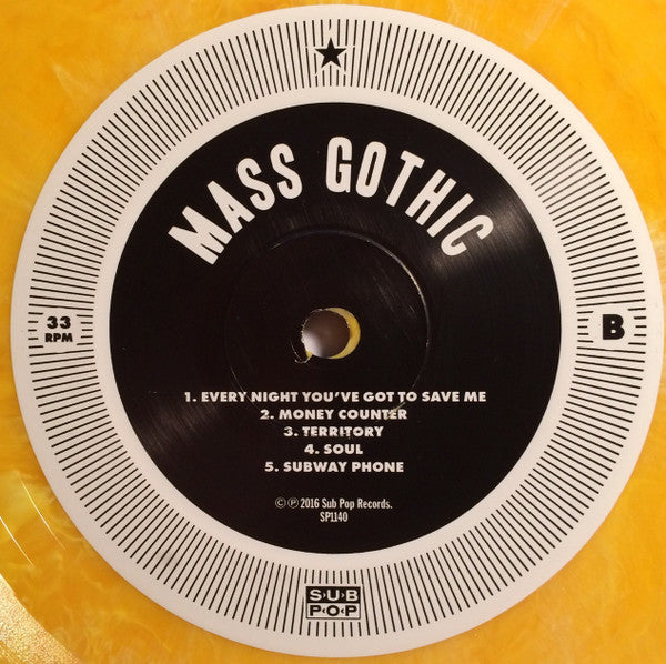 Mass Gothic - Mass Gothic - Mint- LP Record Sub Pop Loser Edition Creamsicle Vinyl, Poster & Download - Indie Rock - Shuga Records