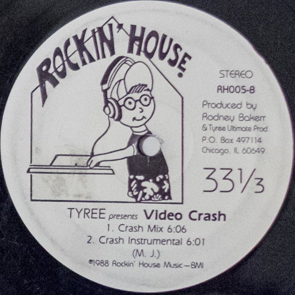 Tyree - Video Crash - VG 12" Single Record USA Rockin' House USA Vinyl - Chicago House / Techno - Shuga Records