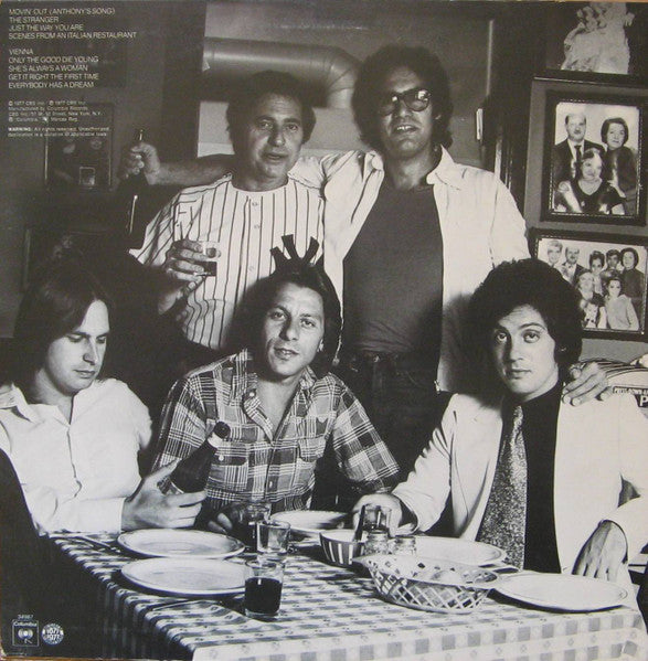 Billy Joel - The Stranger - VG LP Record 1977 Columbia USA Original Vinyl - Pop Rock / Soft Rock - Shuga Records