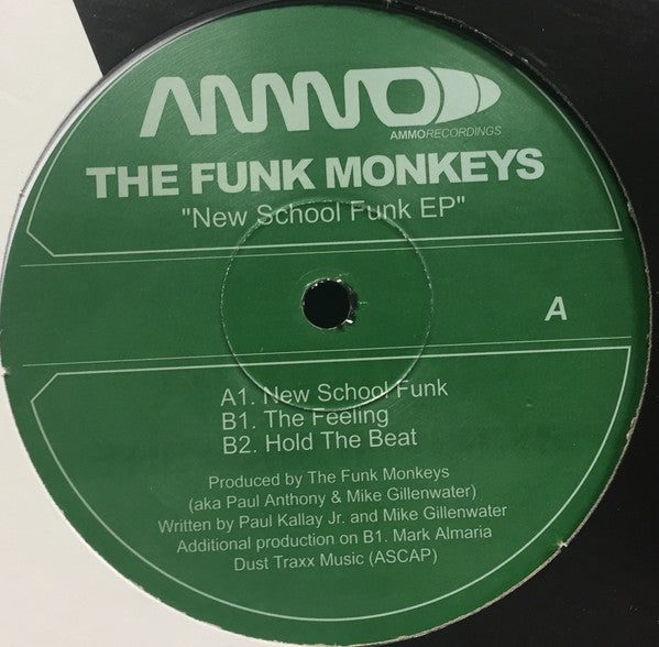 The Funk Monkeys - New School Funk EP - New 12" Single Record 2006 Ammo Dust Traxx USA Vinyl - Chicago House - Shuga Records