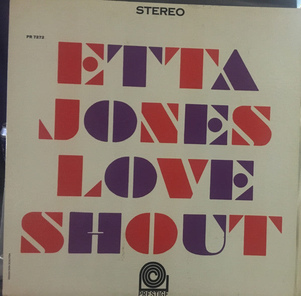 Etta Jones - Love Shout - VG+ LP Record 1963 Prestige USA Stereo Original Vinyl & Insert - Jazz - Shuga Records