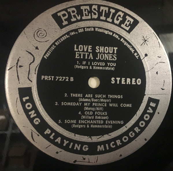 Etta Jones - Love Shout - VG+ LP Record 1963 Prestige USA Stereo Original Vinyl & Insert - Jazz - Shuga Records