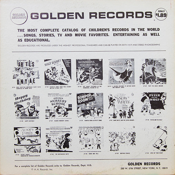 The Golden Chorus And Orchestra - Official TV Romper Room Activity Songs - VG+ LP Record 1964 Golden USA Original Vinyl - Children's - Shuga Records