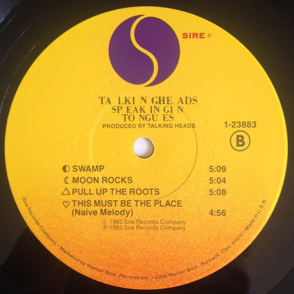 Talking Heads - Speaking In Tongues - Mint- (VG+ cover) LP Record 1983 Sire USA Original Vinyl Original Inner - New Wave / Pop Rock - Shuga Records