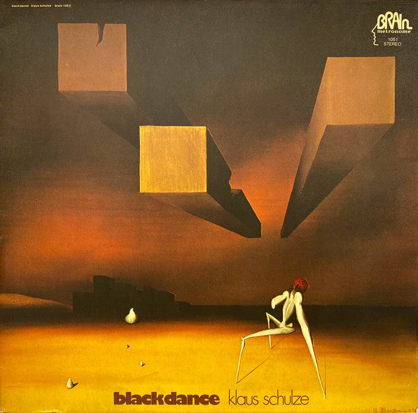 Klaus Schulze – Blackdance - VG+ LP Record 1974 Brain Germany Vinyl - Electronic / Ambient / Berlin-School - Shuga Records
