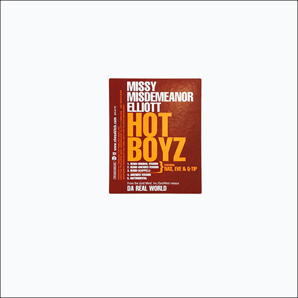 Missy "Misdemeanor" Elliott - Hot Boyz Featuring Nas & Q-Tip - VG+ 12" Single Record 1999 Elektra EastWest USA Promo Vinyl - Hip Hop - Shuga Records