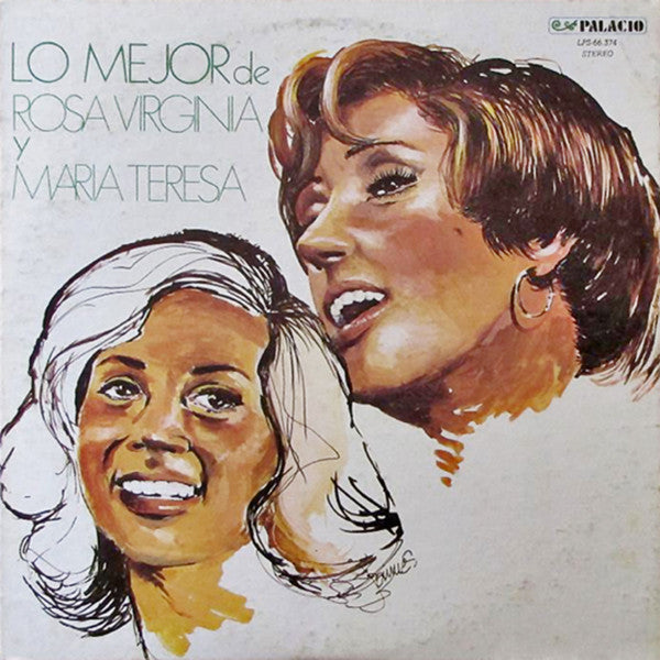 Maria Teresa Chacin / Rosa Virginia Chacin – Lo Mejor De Rosa Virginia y Maria Teresa - VG+ LP Record 1977 Palacio Venezuela Vinyl - Latin - Shuga Records