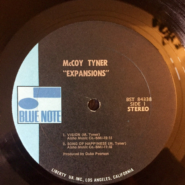 McCoy Tyner - Expansions (1968) - VG- (low grade) LP Record 1971 Blue Note USA Vinyl - Jazz / Modal - Shuga Records