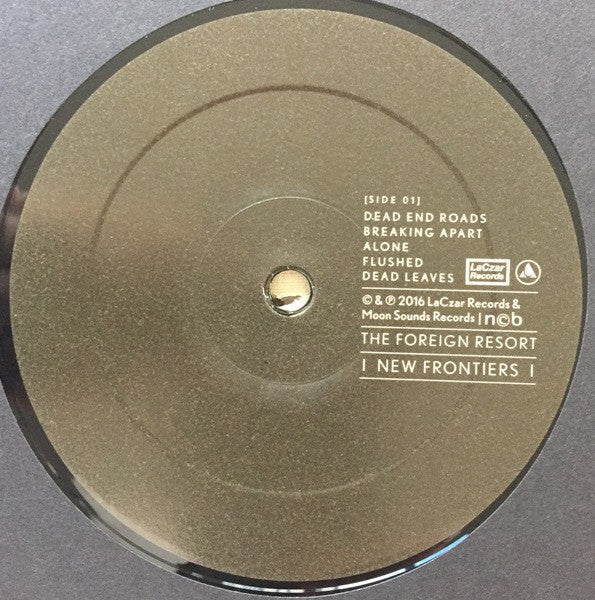 The Foreign Resort - New Frontiers - Mint- (VG+ cover) LP Record 2016 LaCzar Moon Sounds Vinyl, Insert & Download - Post-Punk / New Wave - Shuga Records